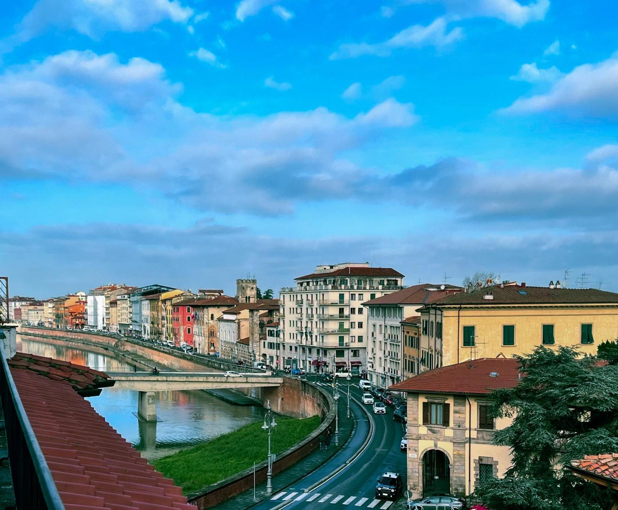 Attico Terrazza Vista Panoramica Lungarni Pisani Leilighet Eksteriør bilde