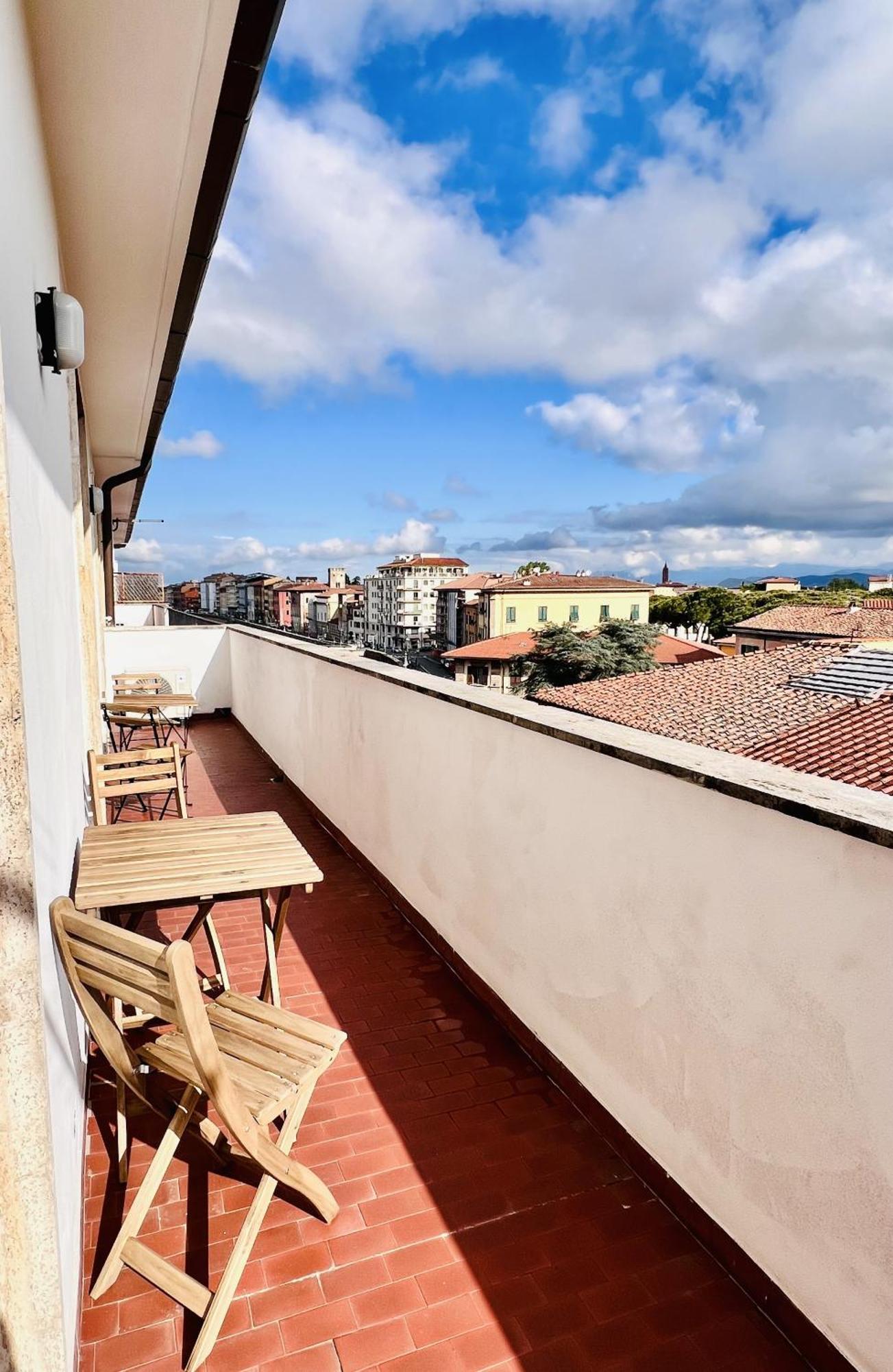 Attico Terrazza Vista Panoramica Lungarni Pisani Leilighet Eksteriør bilde
